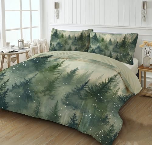 Housse de couette en forêt de pins avec impression haute définition - 3
