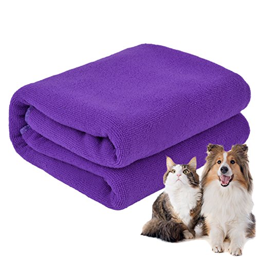 Preisvergleich Produktbild Legendog Haustierhandtuch Set Mikrofaser Absorbierendes Schnelles Trockenes Hundetuch Haustierbadetuch für Hundekat