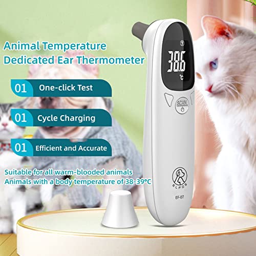 Pet Thermometer, Animal Electronic Thermometer Digital Lcd Pet Thermometer With Memory Function Non-Contact Pet Thermometer For Dogs Cats Rabbit Puppies Horses Livestock Pet Clinic #TOP1