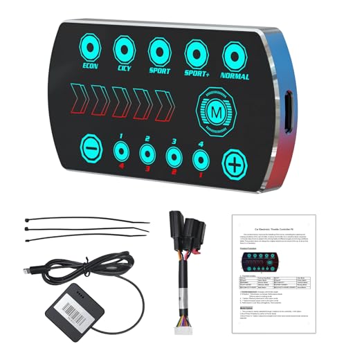 Qagea Throttle Response Controller 9 Drive Modes Smart Electronic Racing Accelerator Compatible with Toyota Tacoma FJ Cruiser 4Runner Hilux Prius Fortuner Innova Prado