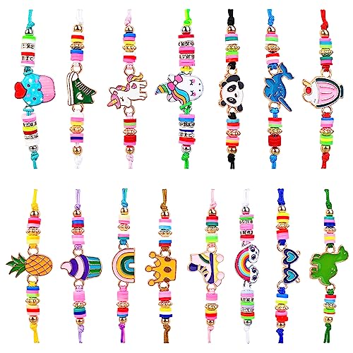Faburo 15 Pcs Bracelet Amitié pour Enfant, Licorne Bijoux...
