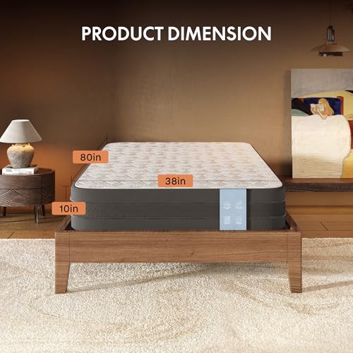 Image of FLEXISPOT Twin XL Adjustable Bed Frame Base & 10'' Gel Memory Foam Mattress