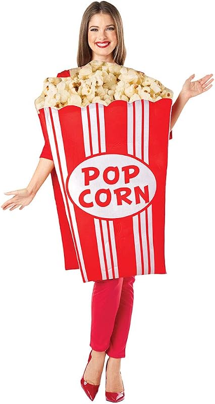 Popcorn Costume for Halloween Party Adults, One Size