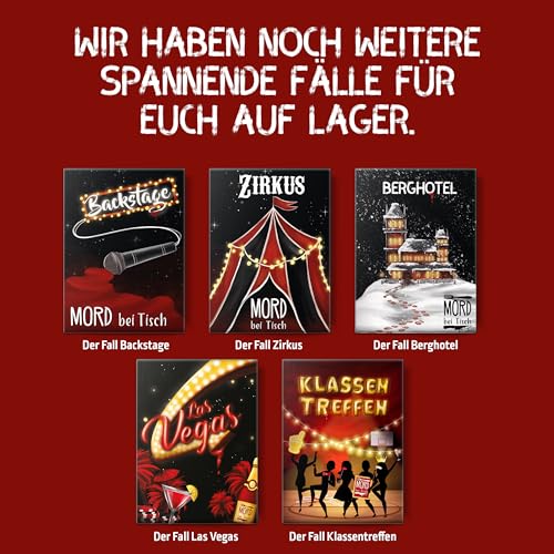 Stadtkrimis Exit Escape Stadtführung MORD bei Tisch Krimidinner für Zuhause - 4 bis 6 Personen - Der Dorfdisco Fall - Das Krimi Spiel ab 16 Jahren – Ideal als Krimi Dinner für eine mörderische Dinnerparty