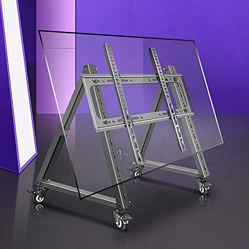 Soporte rodante para TV, base baja con ruedas para pantallas 32-70" miniatura 6