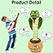 Dancing Cobra Snake Toy, [USB Charging] Glowing Cobra Snake Talking Mimicking Plush Toy, Repeating What You Say Singing Perfect Home Decor Wriggling Cobra Gag Gift for Boys Girls