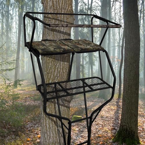 Asiento de repuesto para soporte de árbol plegable de camuflaje para caza en bosque 2