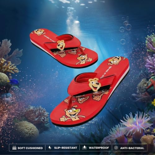 Image of Kids' Flip Flop Slippers, soft and Lightweight sole, Super Flexible, Comfortable & Arch Support, Durable Indoor and Outdoor Slippers