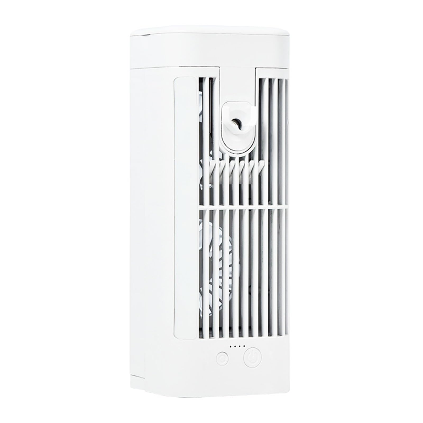 USB Rechargeable 120ML Water Tanks Air Coolers 3-Speed Low Noise Brushless Motor Cooling Fan with Night Light for Home Evaporative Coolers