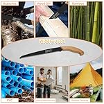 BOOSDEN 11'' Hand Pruning Saw, Japanese Trim Saw with Wood Handle, Hand Saws for Tree Trimming, Camping, Woodworking, Gardening - Image 5