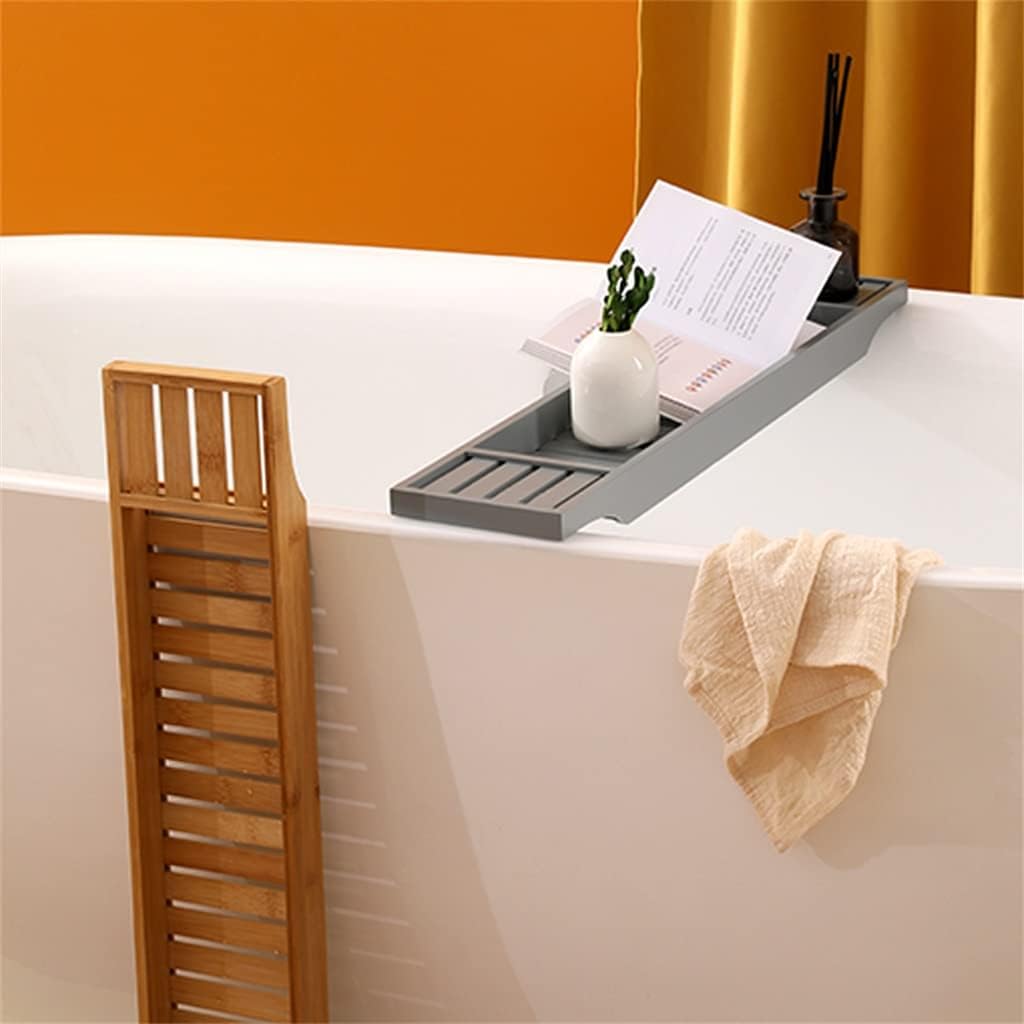 Bath Bucket Rack B&B Hotel Bath Rack Bamboo Wood Bathtub Rack Bathtub Tray Bath Rack (Color : B, Size : 70 * 15 * 4.5cm) (A 70 * 15 * 4.5cm)
