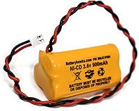 Vista 3 de Paquete de 5 baterías AA900MAH 6200RP LEDR-1 253799 10010037 3.6v 900mAh Ni-CD para TOPA 3.6V AA900mAh Max B2-0031 MH468886