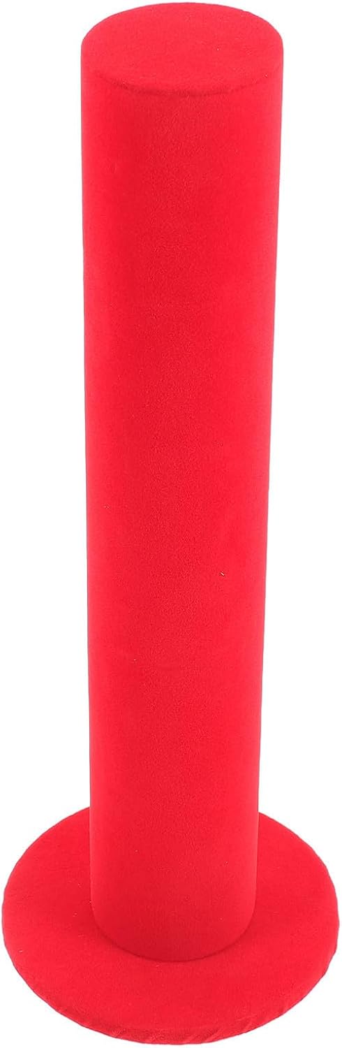 Red Lint Bracelet Holder Display Stand Organizer Jewelry Tower for Women Vertical-style Rustic Design Space-saving Accessory Organizer for Small Items