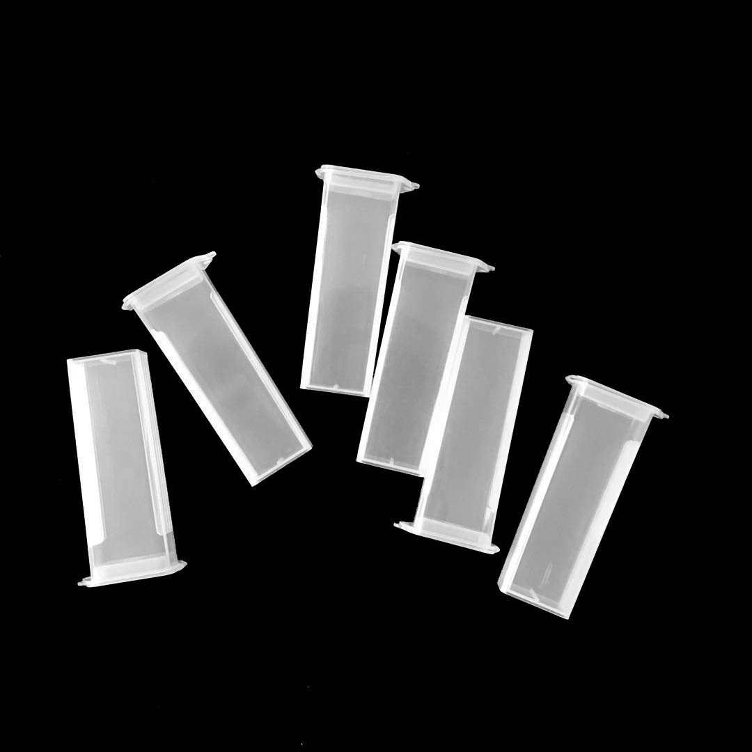 MUHWA Lot de 10 Boîtes de Rangement pour 5 Lames de Microscope de Laboratoire