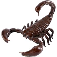 5.5cm Chinese Collect Old Bronze Sasori Scorpion Statue Animal Sculpture Crafts