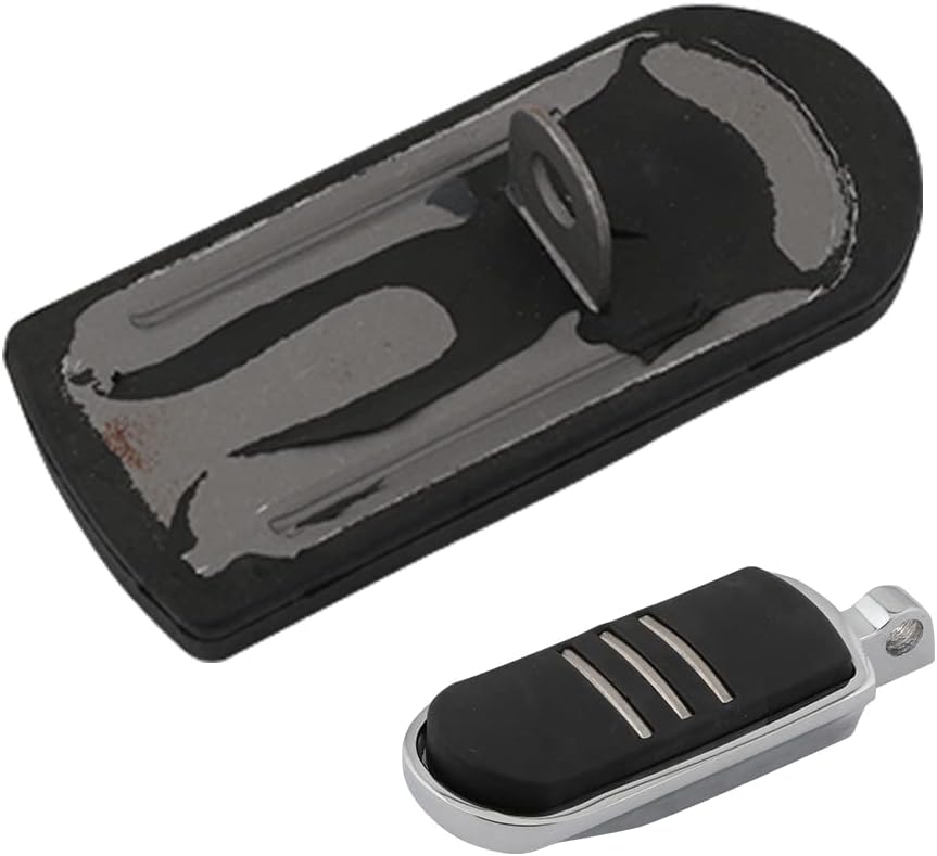 Motorcycle Highway Pegs Crash Bar Adjustable Foot Peg Compatible with Softail Sportster Electra Road Glide Road King Street Glide with 1.25" Engine Guard 1 1/4 Chrome