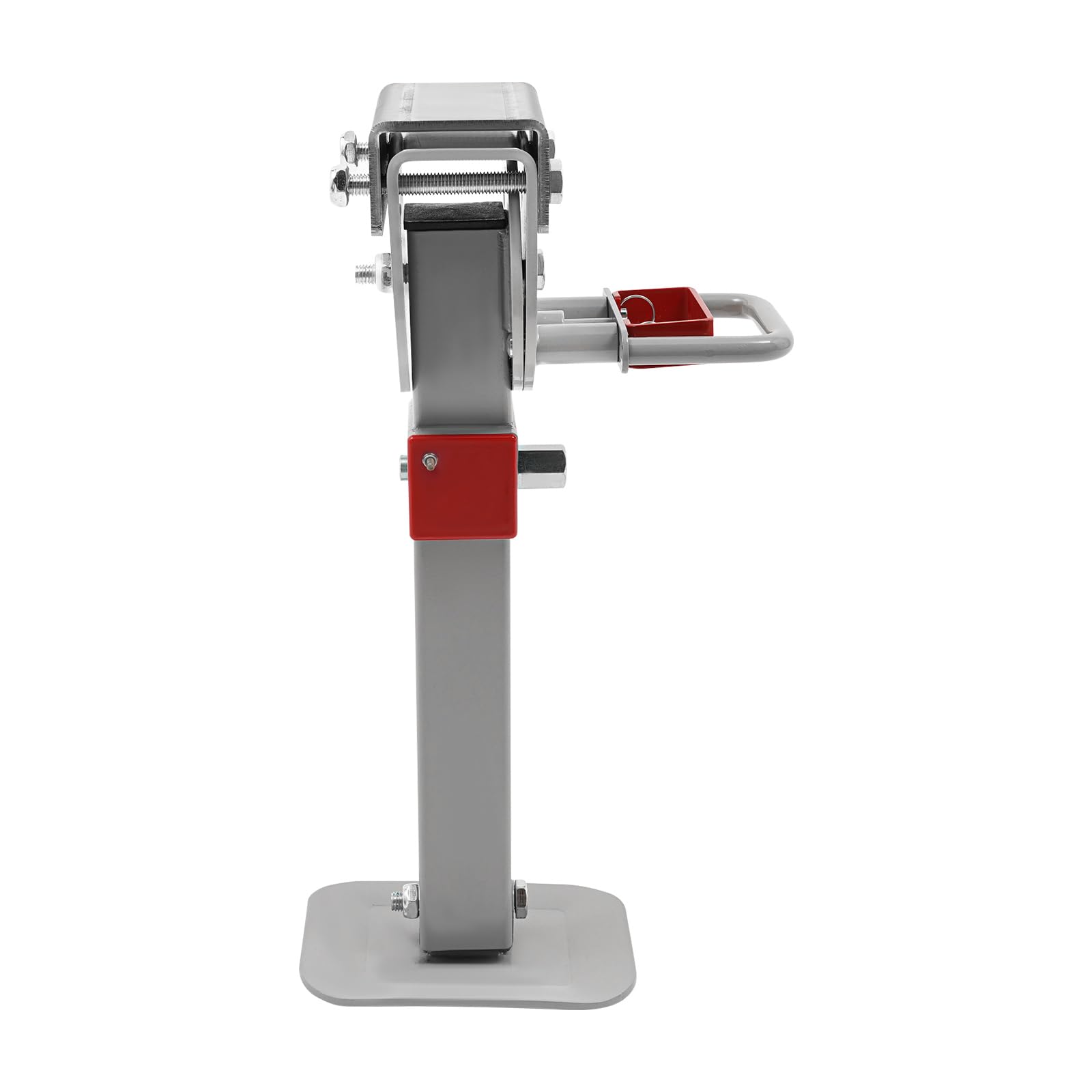 2 PCS Hebebock, Handkurbel-Hebebock, Starklast-Hebebock Anhänger Stützfuß 2er Set, Kohlenstoffstahl, Grau, Manuell, Höhenverstellbar 42-56cm, Tragfähigkeit 1000-2000kg, mit 90° Drehbarer Halterung