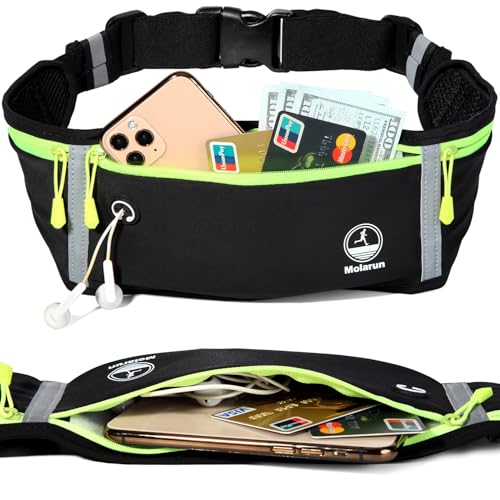 slim running belt fanny pack exercise waist pack runners bag money belt phone holder for running hiking cycling workout
