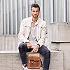 Sacoche Homme Sacs à Bandoulière Vintage Sacoche Bandoulière Cuir Petite Shoulder Bag Crossbody Business Cartable Besace Pochette Sacs à main pour sport voyages travail (Marron Sacs bandoulière) #2