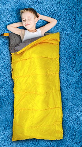 GigaTent Mongoose Kids Sleeping Bag (Yellow - Grey)