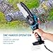 KATSU FIT-BAT 21V Cordless Chainsaw 6 Inch with Extra Chain and Manual Oil Pump, for Garden Tree Branches Pruning Wood Cutting, No Battery and Charger