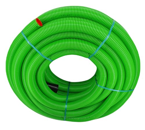 Megaa store Lüftungsrohr Wellrohr M75 mm Grün | Rekuperation Wärmerückgewinnung 5m bis 50m (25 Meter)
