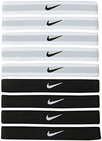 Amazon.com: Nike Sport - Diademas (9 unidades, talla única, color blanco y  negro) : Ropa, Zapatos y Joyería