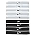 Nike Sport Hairbands (9pk, One Size Fits Most, White/Black)