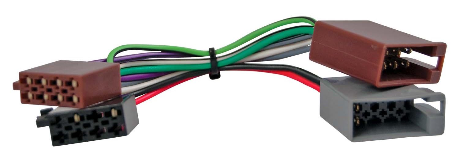 ASA Electronics 31100101 Wire Harness for Jensen Radios JHD22, JHD40BT, JHD12, JHD62, JHD1130, JHD1635BT and JCV1640BT; Total Length End to End 6.25 Inches; Visible Cable Length 4 Inches