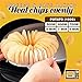 Homemade Potato Chips Microwave Tray - Microwave Oven Fat Potato Chips Maker Fruit Potato Crisp Chip Slicer Snack Chips Rack Easy Homemade DIY Set Tray Kitchen Accessories (A)