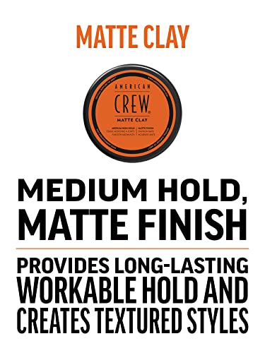 American Crew Matte Clay for Men - Medium Hold, Low Shine 85g - Image 3