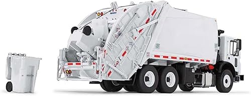 Miniatura 2 de First Gear 1/34 White Mack TerraPro con cargador trasero McNeilus y botes de basura 10-4337