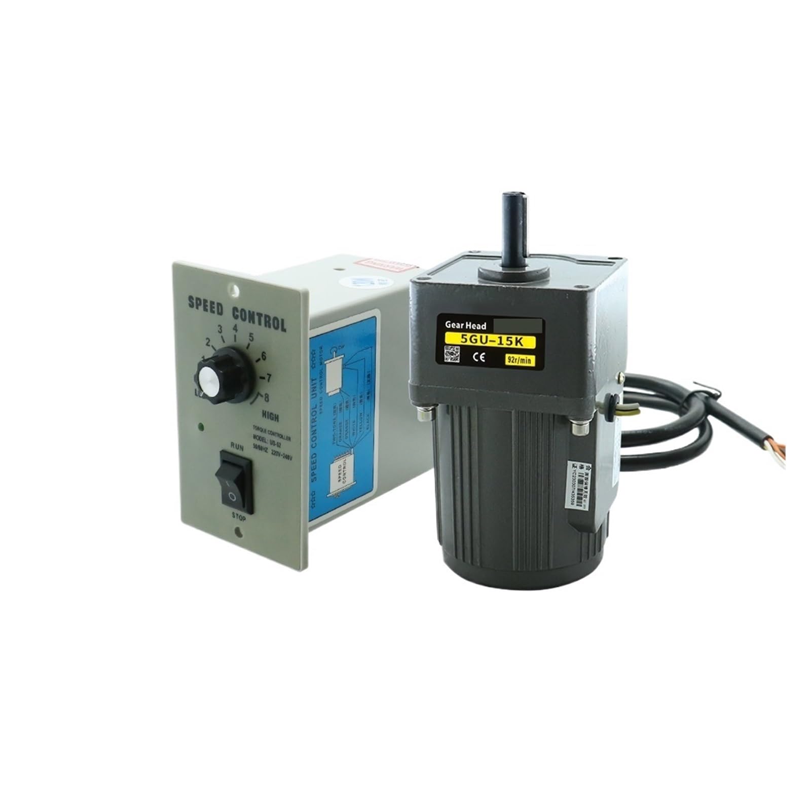 ANERTQUIH Motor 40W AC 1Phase 220v 50/60hz Asynchronous Induction Shaft 12mm DC(0-48rpm)