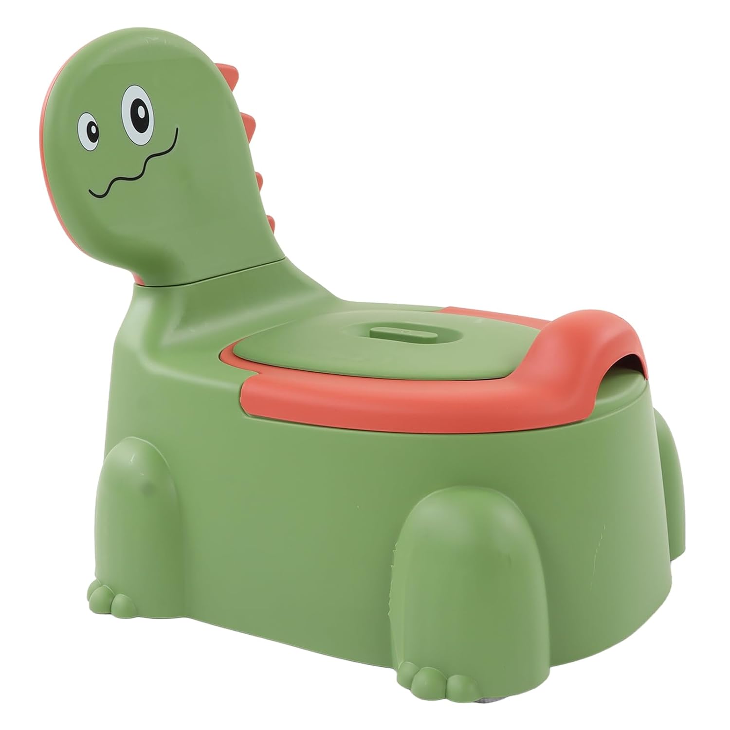 Baby Potty, Ergonomic Dinosaur Training Potty Toilet with Non Slip Rubber Base, Modern Cartoon Design for Child Toddler (Green)