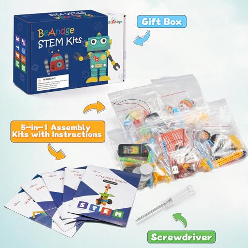 STEM Robotics Kits for Kids Age 8-12, DIY Engineering Crafts Kit Science Robot Building STEM Toys for Boys & Girls Ages 6-8 8-10 6 7 8 9 10 12 13 14 - Thumbnail 6