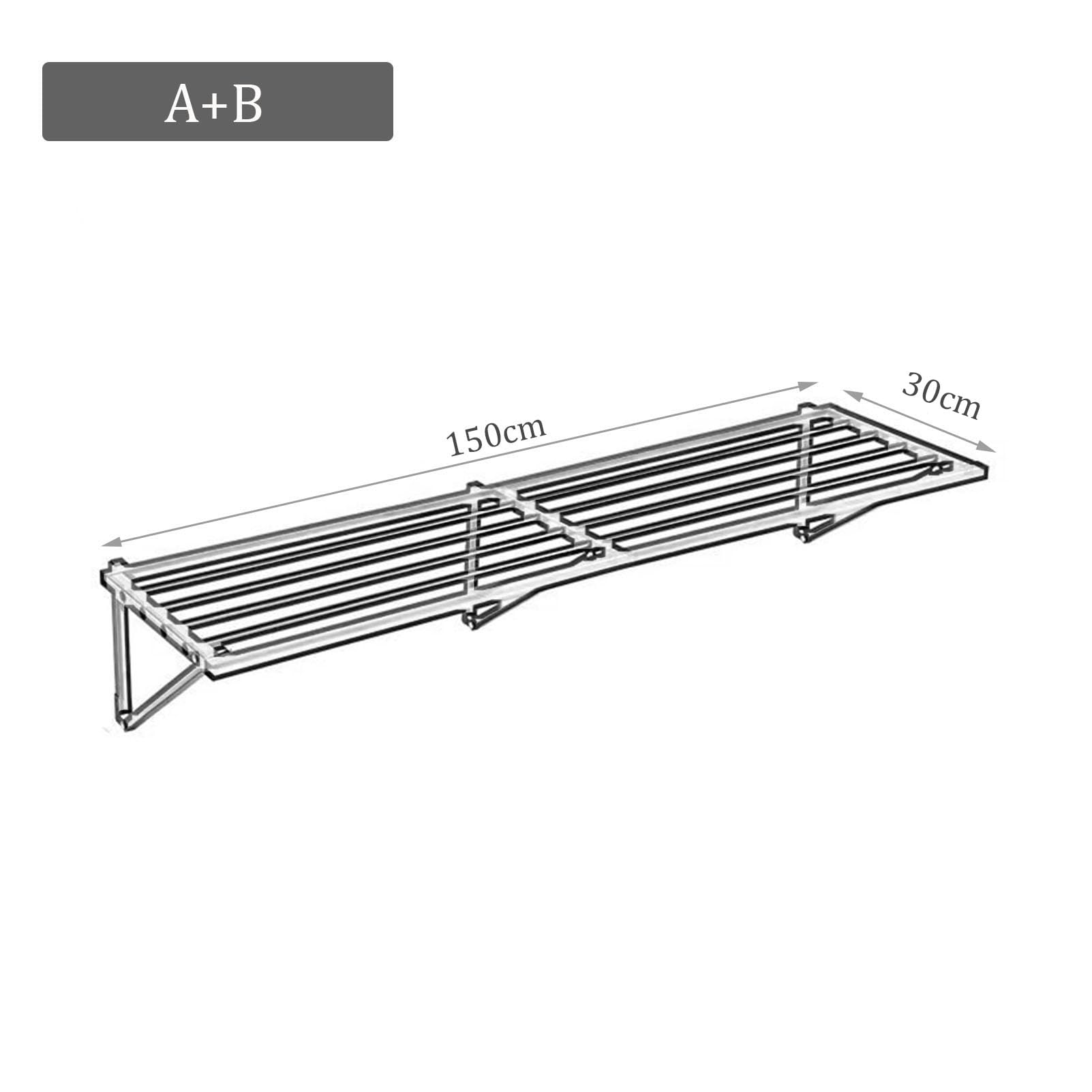 Scaffale da parete galleggiante in metallo per garage Scaffalature versatili per organizzare scantinati, ideale per negozi, capannoni, magazzini, cucine e dispense.