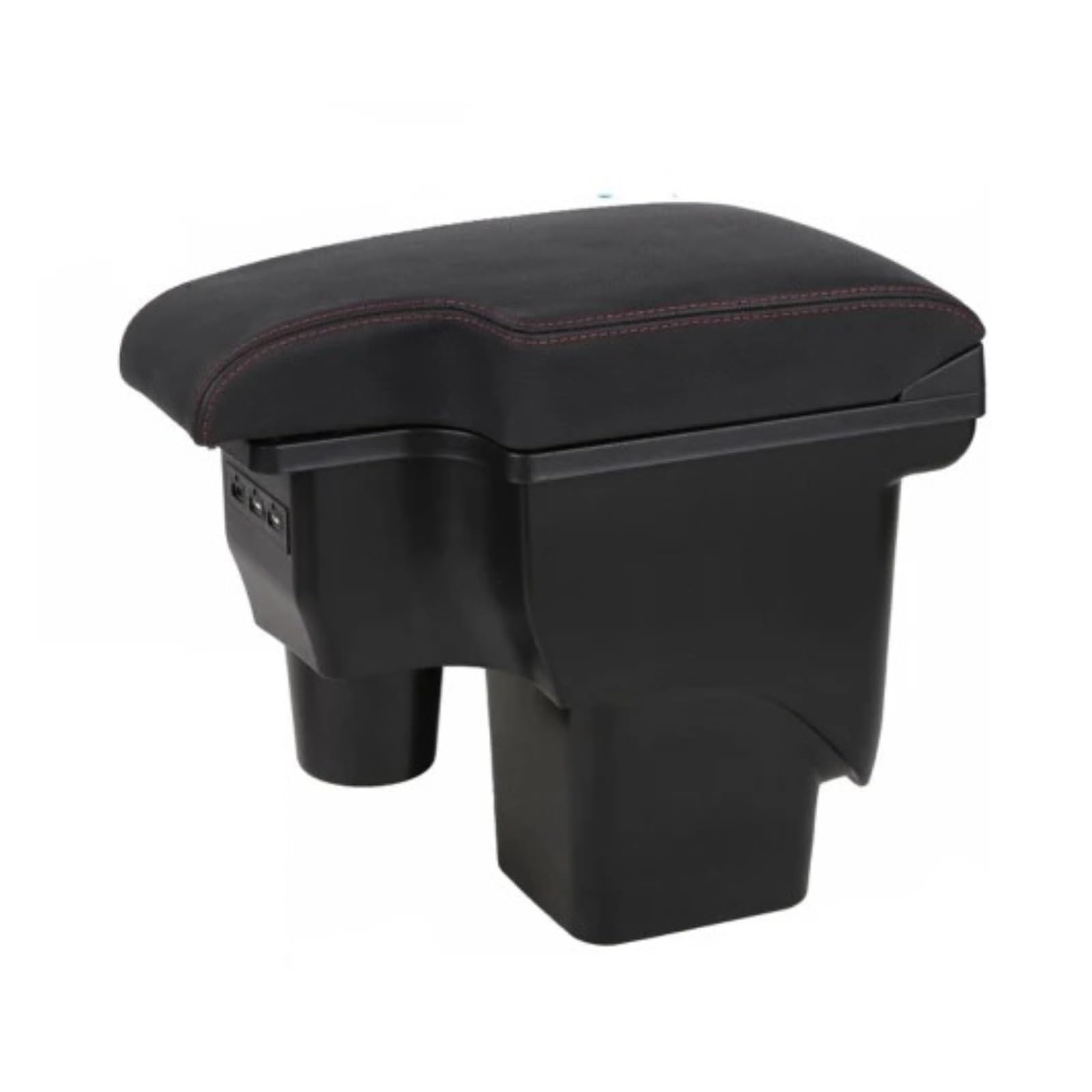 UMDJJU For Focus 2 For Mk2 Armrest Box Central Store Content Storage Car Centre Console Armrest Box(Black red line)