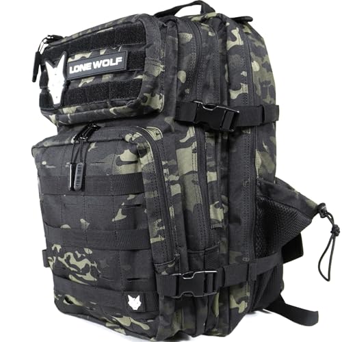 Lone Wolf Fitness Gen 3 45L Sports Backpack - Black Camo2
