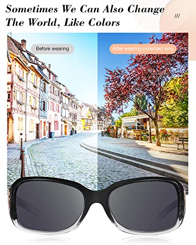 Lvioe Trendy Polarized Sunglasses For Women - Fashion Butterfly Decoration Driving Fishing With Uv Protection Ls022 #TOP5