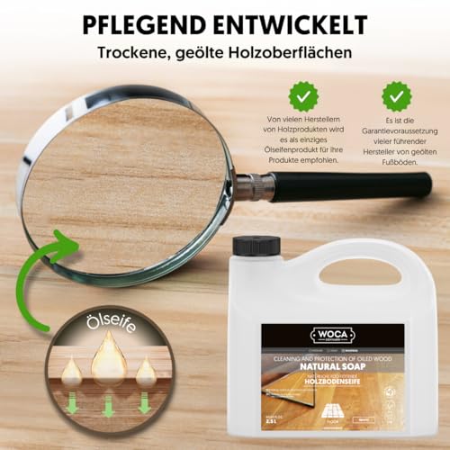 WOCA 511010A Holzbodenseife Natur 1 Liter – Ansicht 4