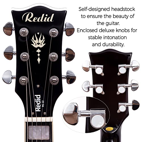 Redid Rg-22 Electric Guitar Classic Sg Style Mahogany Solid Body (Vintage Sunburst) #TOP7