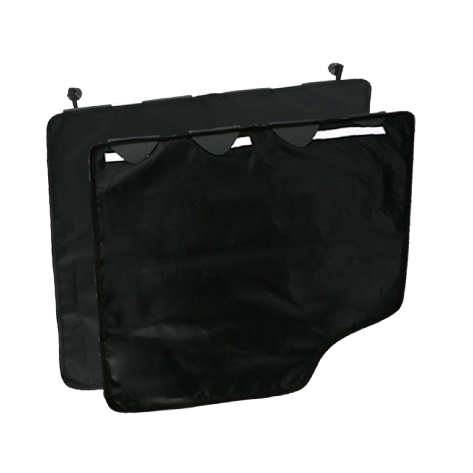 Lot de 2 de Portières de Voiture pour Chiens, Tapis Anti-Rayures pour Animaux, Lavables et Imperméables, avec Une Conception Résistante Au, Noir