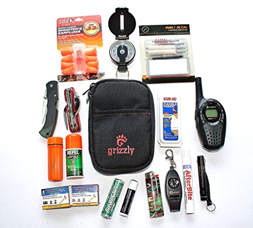 Grizzly Shiloh, Really Cool, Medium Gear Utility Pouch For Hunting, Shooting, Hiking, Fishing, Birding, Computers. Small Gear, Memory Sd & Cf, Batteries, Usb, Camera Battery. #TOP7