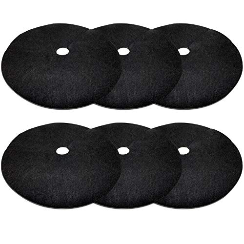 EBaokuup 6 Pack 28.3 Inch Non-Woven Tree Mulch Ring - Degradable Tree Protector Mat, Reusable Tree Weed Barrier Mat for Root Protection