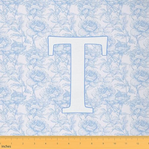 Tapisserie florale tissu de couture bleu pour une décoration intérieure bohème