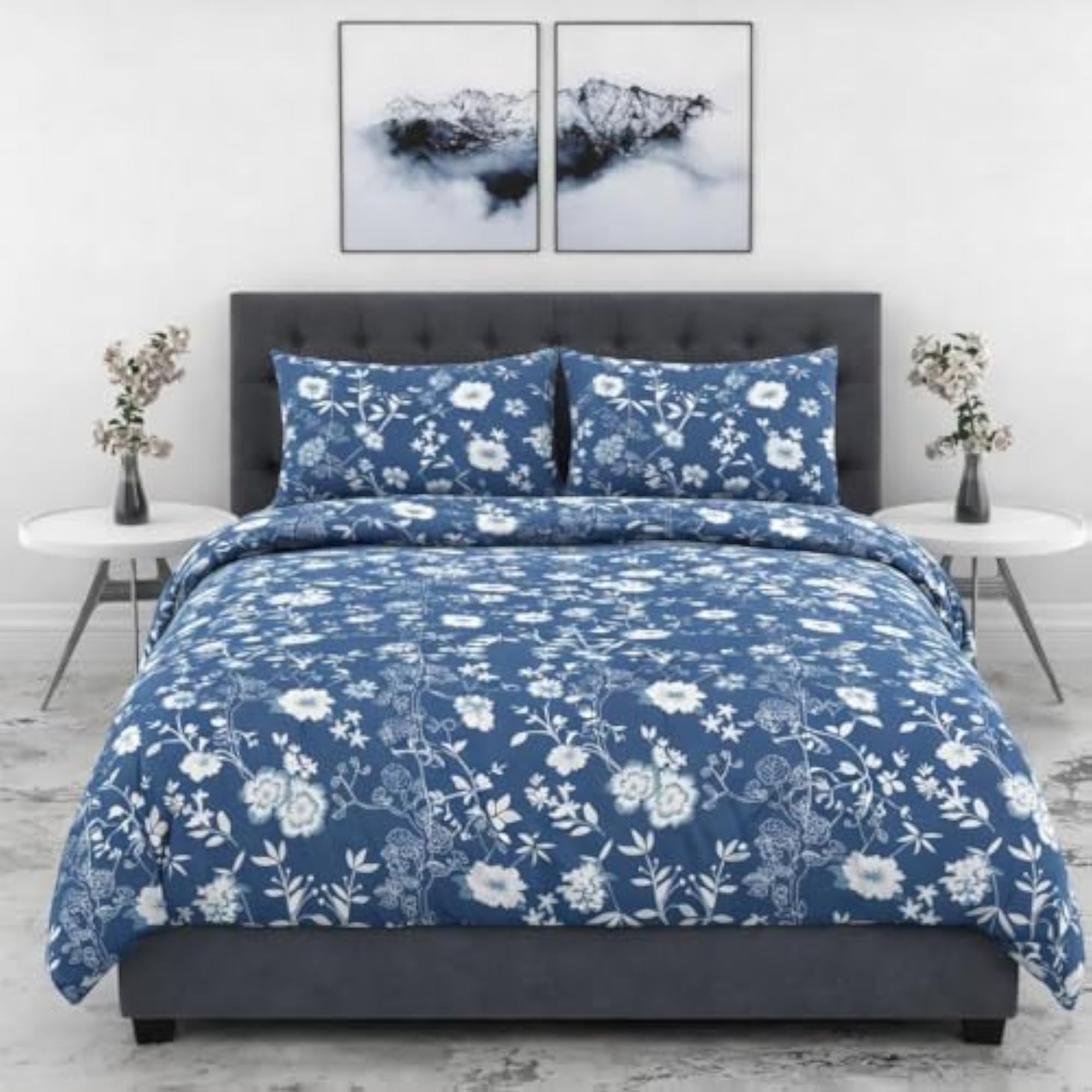Premium Cotton Bedsheet Double King Size with 2 Pillow Covers