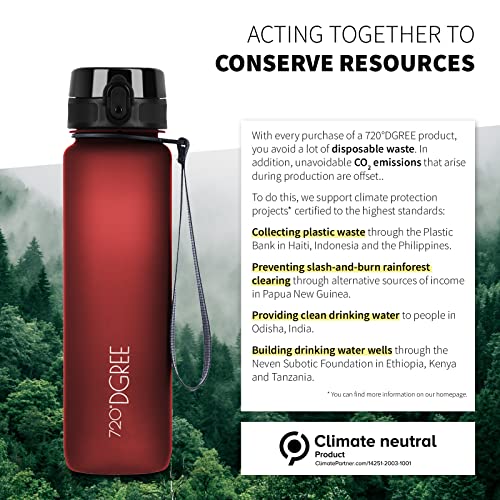 Image of 720DGREE UberBottle 1 Litre Strainer - BPA-Free, More Than 40 Colours | Premium Tritan sports bottle, lightweight water bottle for sports, bicycle, office, outdoor and everyday life