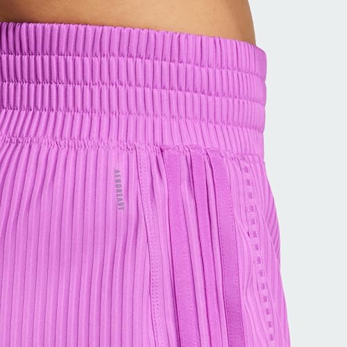 Adidas Pacer Rib Pantaloncini Donna-Berry Berry - Xs - 2
