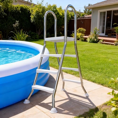 Escalera para Piscinas Acero Inoxidable 3 Pasos Doble Cara