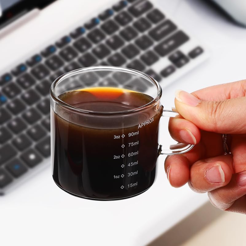 Pichet doseur en verre borosilicate de haute qualité avec poignée PRETYZOOM